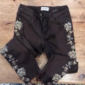 Driftwood Embroidered Jeans - Size 27